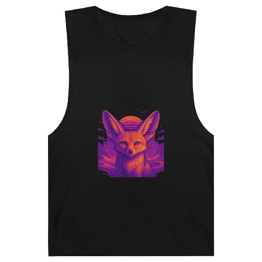 Neon Fox Constellation Art Barnard Tanks