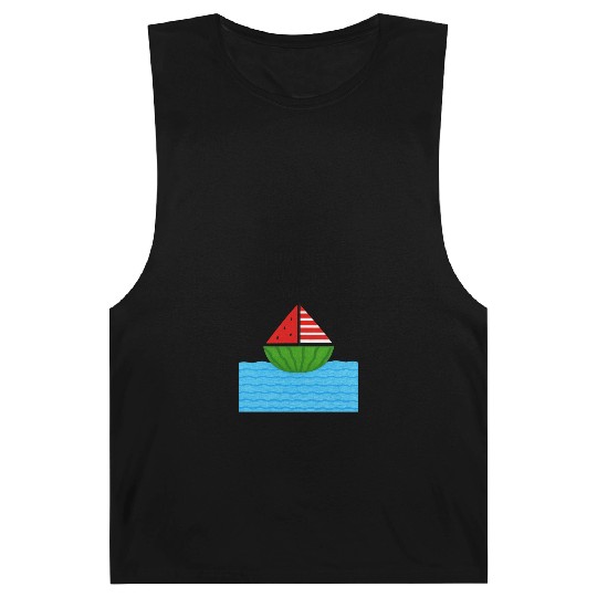 Watermelon Sailboat with Humanity Wins Quote Barnard Tanks