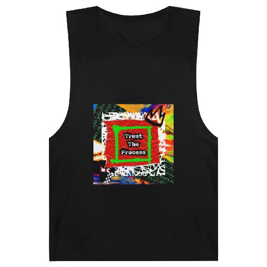 Trust The Process Graffiti Style | Green Version Barnard Tanks