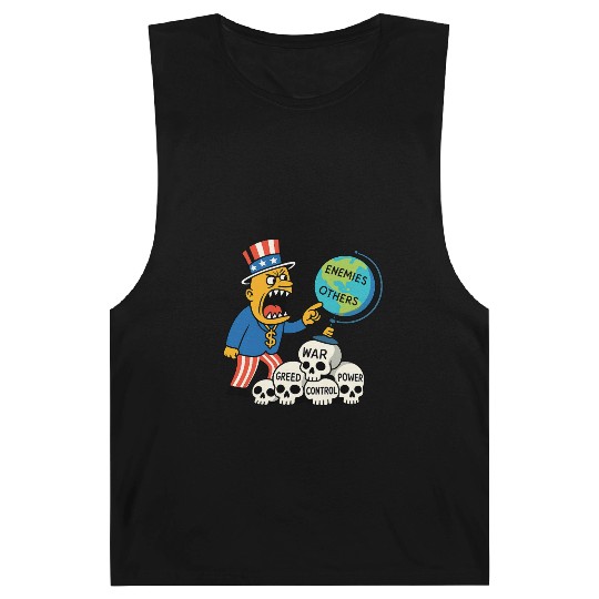 Angry Uncle America Confronts Global Enemies Barnard Tanks