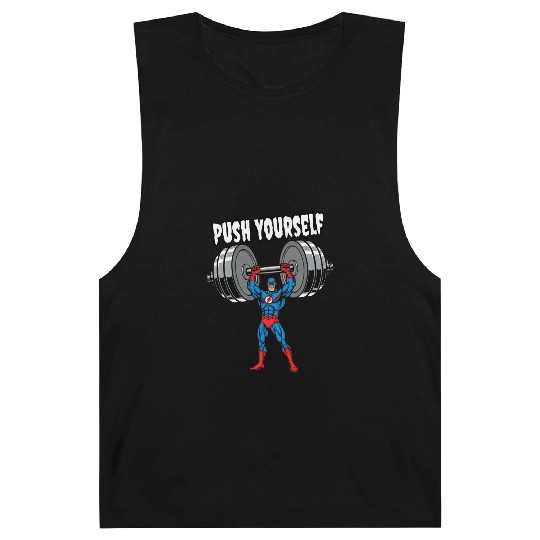 Superhero Push Yourself Gym Barnard Tanks Barnard Tanks