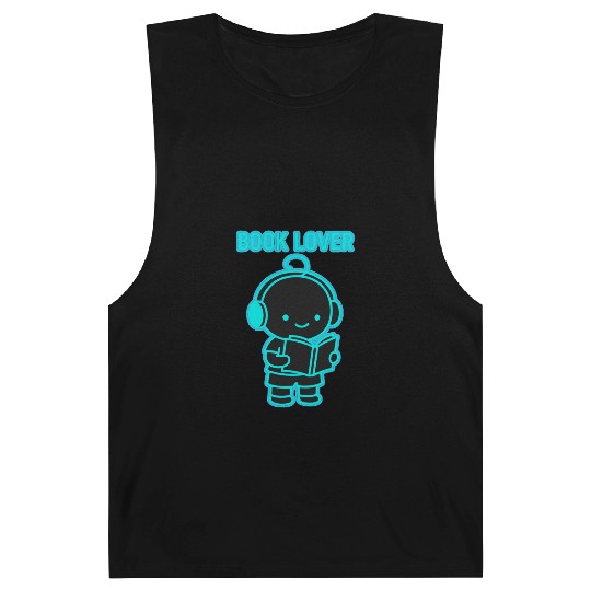 Neon Book Lover Character Barnard Tanks
