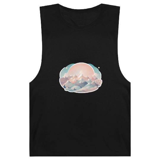 Serene Mountain Range with Sunrise Barnard Tanks