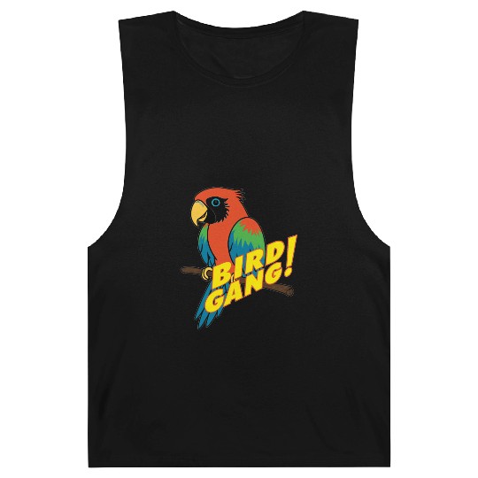 Bird Gang Parrot Cartoon Sticker | Tropical Funny  Barnard Tanks