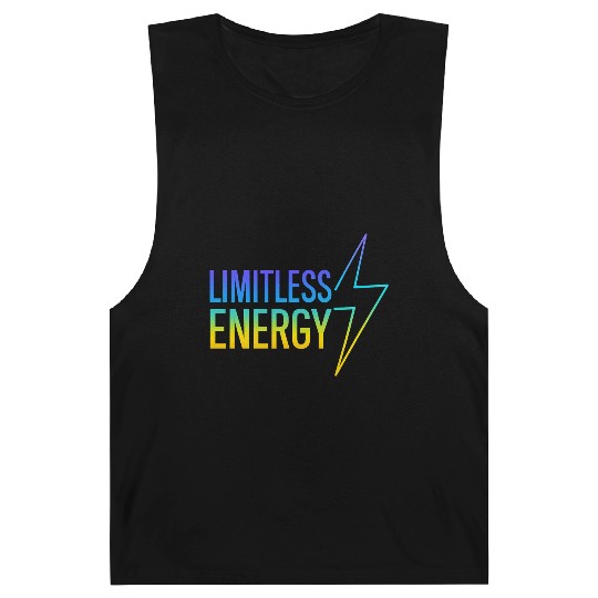 Limitless Energy Neon Typography Barnard Tanks