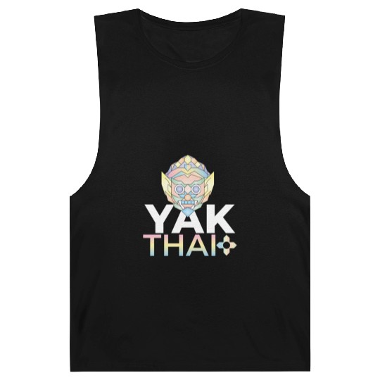 Colorful Geometric Thai Hanuman Illustration Barnard Tanks