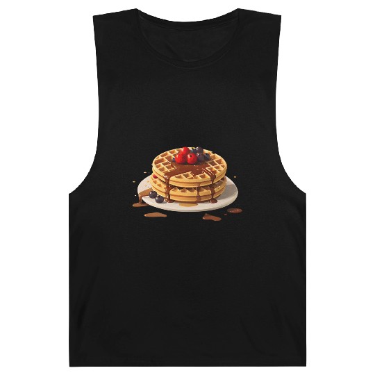 Chocolate Drizzled Berry Waffles Design Barnard Tanks