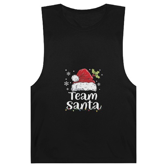 Team Santa Holiday Christmas Design Barnard Tanks
