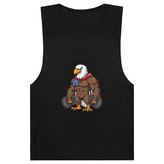 Patriotic Gym Eagle – Stars & Stripes Fitness Desi Barnard Tanks