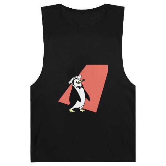 Dapper Penguin in Top Hat and Bowtie Illustration Barnard Tanks