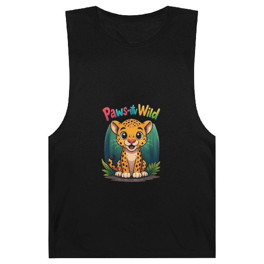 Paws TV Wild Cute Leopard Cartoon Barnard Tanks