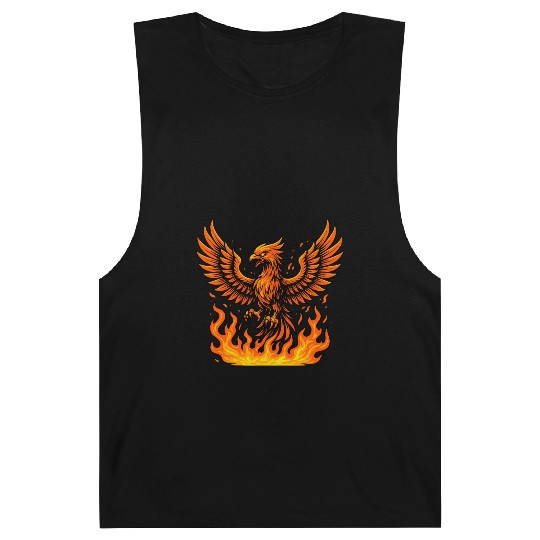 Fiery Phoenix Rising Illustration Barnard Tanks