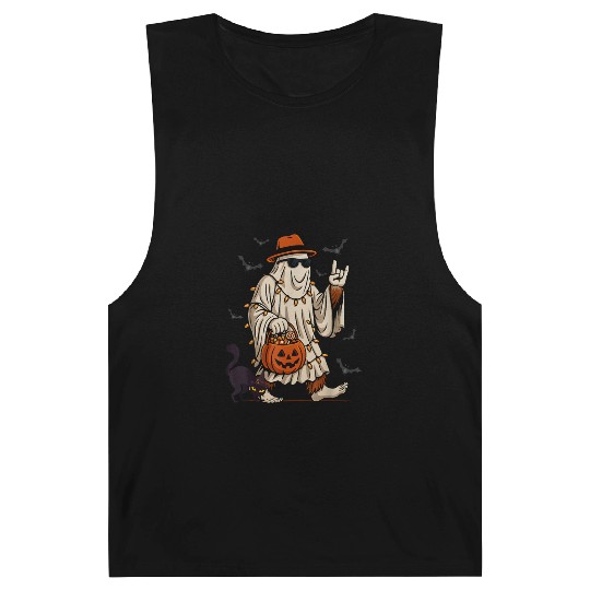 Funny Bigfoot Ghost Halloween Costume Sasquatch Barnard Tanks