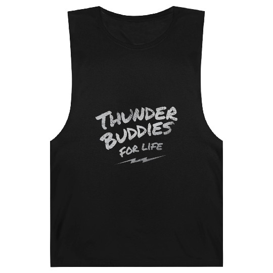 thunder buddies for life – silver Barnard Tanks