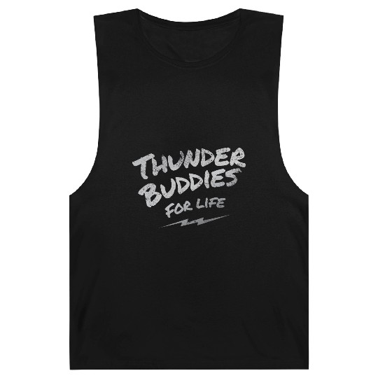 thunder buddies for life – silver Barnard Tanks