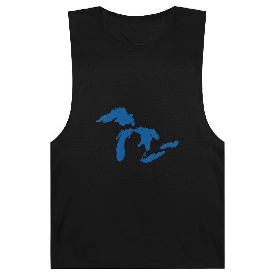 The Great Lakes Design Michigan SIlhouette Vector Barnard Tanks