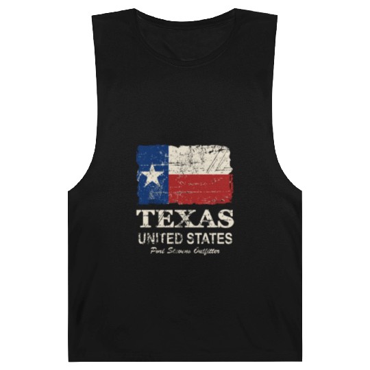 Texas Flag - Vintage Look Barnard Tanks