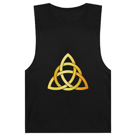 Original Triquetra circle celtic knot gold Barnard Tanks