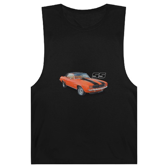 1969 Orange Camaro Barnard Tanks