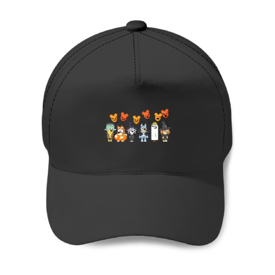 Disney Movie Halloween Horror BlueyFamily Baloon Mickey Baseball Caps