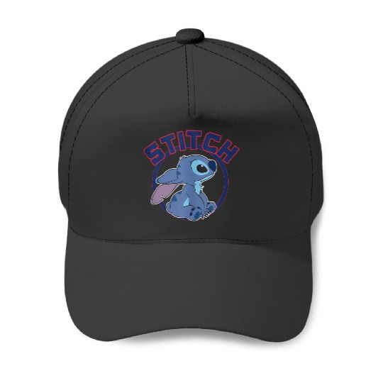 Disney Lilo Stitch Cute Stitch Profile Big Chest Circle V2 Baseball Caps