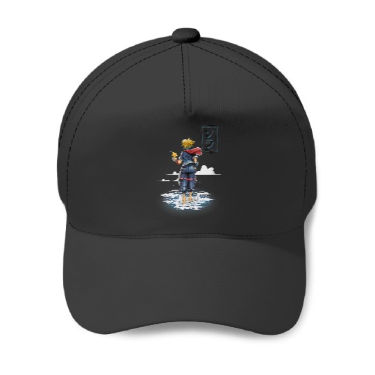Disney Kingdom Hearts Sora Walking On Water Big Chest Poster Baseball Caps
