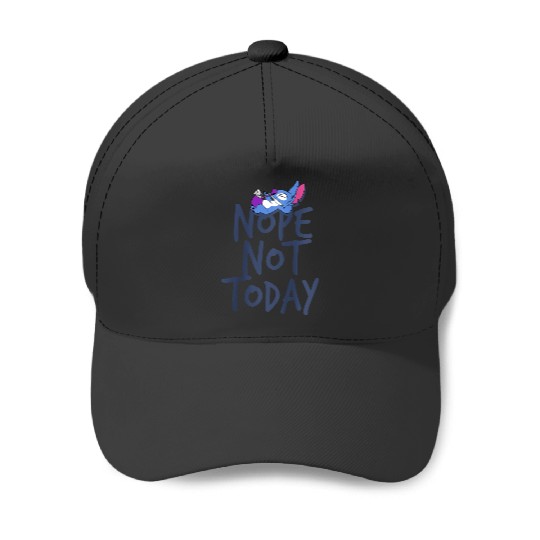 Disney Lilo Stitch Nope Not Today Stitch Relaxing Logo Baseball Caps