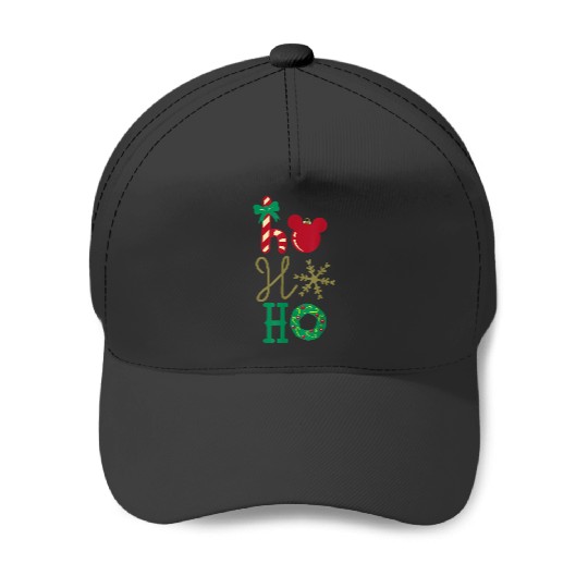 Disney Mickey Icon Ho Ho Ho Holiday Baseball Caps