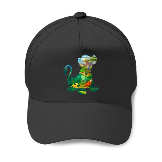 Disney Lion King Simba Silhouette Graphic Baseball Caps
