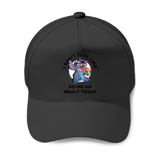Disney Lilo Stitch I Don't Feel Like Being An Adult Today Baseball Caps