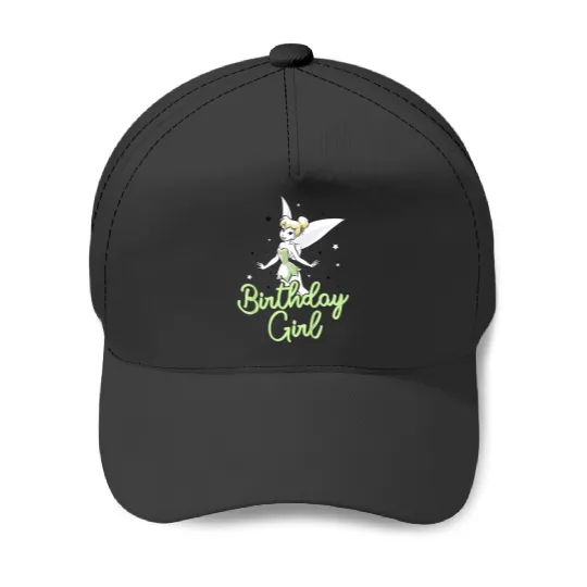 disneyss Peter Pan Birthday Girl Cute Tinker Bell Chest Logo  Gifts Baseball Caps