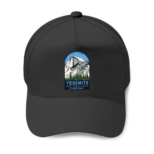 Yosemite National Park Californias - Half Dome Vintage Decal Baseball Caps