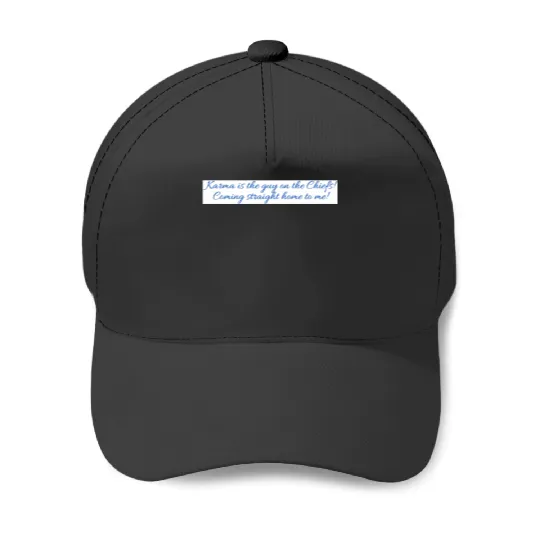Karma Lyric taylorr Swift Travis Kelce Baseball Caps
