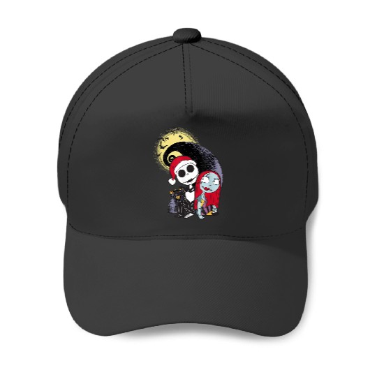 disneys The Nightmare Before Christmas Jack Sally Santa Hat Baseball Caps