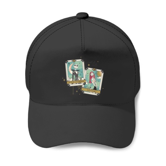 disneys The Nightmare Before Christmas Jack And Sally Tarot Baseball Caps