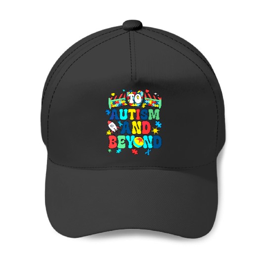Buzz Lightyear and Woody To Autism and Beyond , Disney Toy Story Autism Awareness Tee, Puzzle Piece , Disneyland Family Trip Baseball Caps