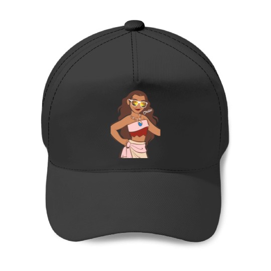 Disney Moana Cool Chillin On The Island Big Chest PortraitGifts Trends Baseball Caps