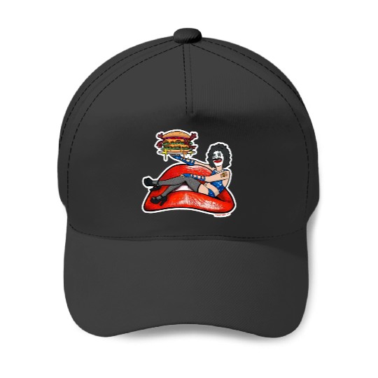 Dr Frankenburger Bobs Burgers Rocky Horror Parody Baseball Caps