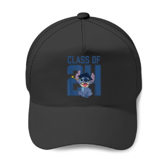 Disney Lilo Stitch Vintage Class Of 2024 Stitch Collegiate Gifts Trends Baseball Caps