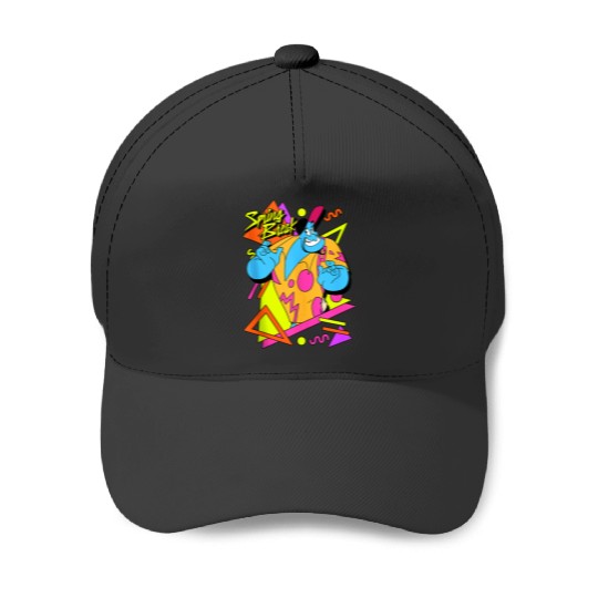 disneys Aladdin Genie Spring Break 90's Style Portrait Baseball Caps
