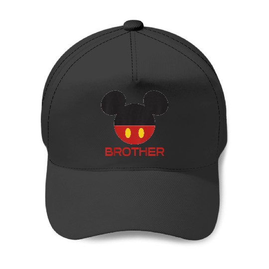 disneys Mickey Mouse Red Shorts Icon Brother Family Baseball Caps