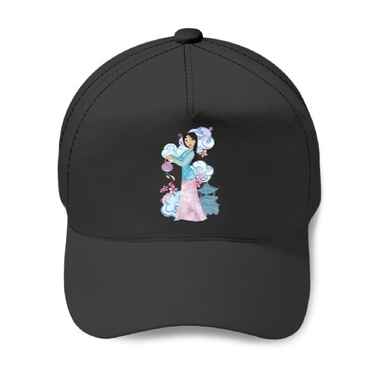 Disney Mulan Watercolor Portrait Baseball Caps