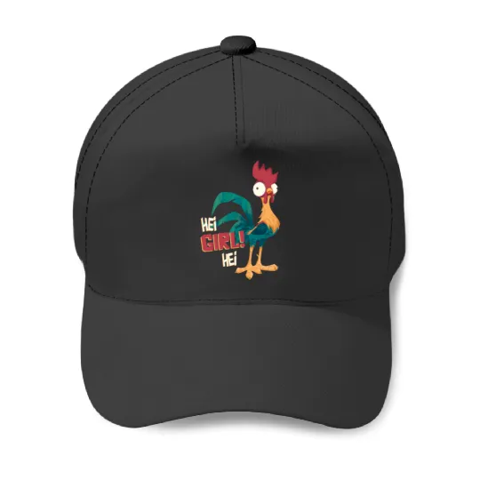 disneys Moana Hei Hei Chicken Hei Girl Hei Baseball Caps