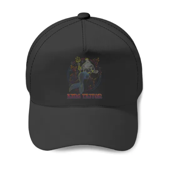 Disney The Little Mermaid King Triton Coral Circle Throne Baseball Caps