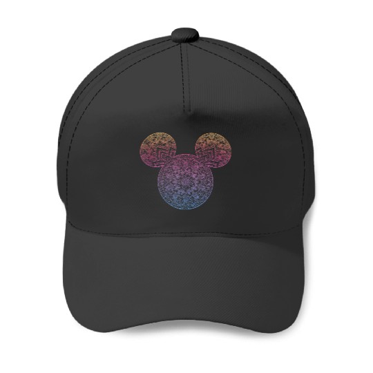 Disneyss Mickey And Friends Mandala Mickey Ears Baseball Caps