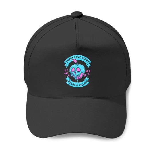 Disney Villains Valentines Day Love Story Poison Baseball Caps