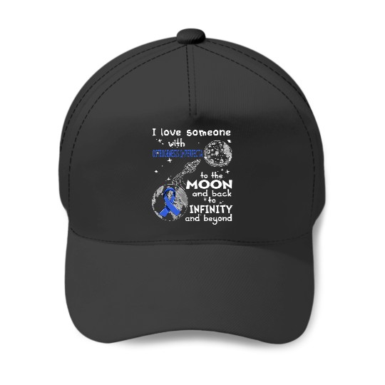 I Love Someone With Osteogenesis Imperfecta To The Moon And Back To Infinity And Beyond Support Osteogenesis Imperfecta Warrior Gifts - Osteogenesis Imperfecta Awareness - Baseball Caps