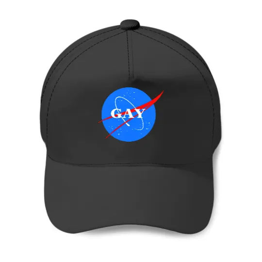 Gay NASA Logo Space Gay Geek Pride - Gay - Baseball Caps