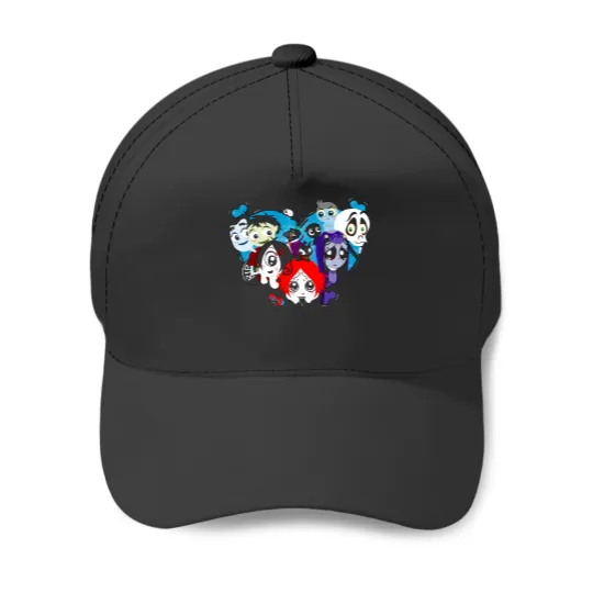 Ruby Gloom heart Baseball Caps