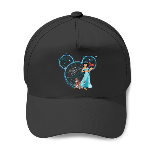 Princess Jasmine Baseball Caps, Disney Jasmine Baseball Caps, Disney Princess Mickey Head Baseball Caps, Disney Princess Baseball Caps